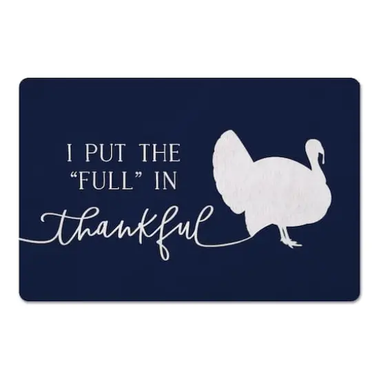 Full In Thankful Floor Mat {1}