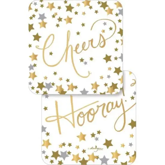 JAM Paper Confetti Cheers Coasters, 6ct. {1}