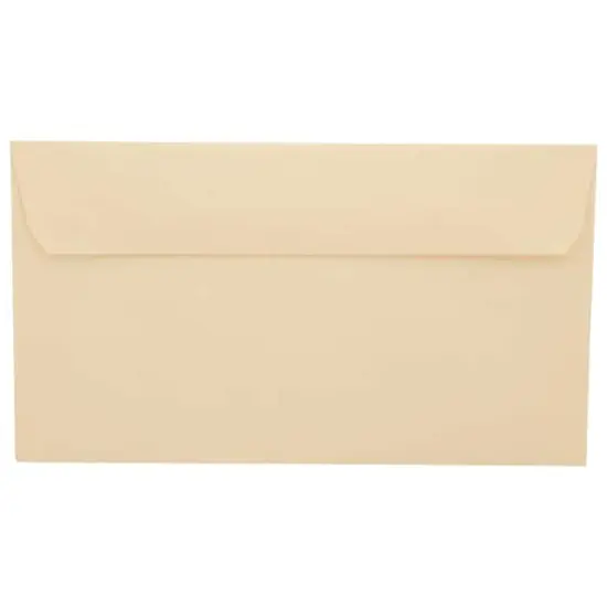 JAM Paper 3.625" x 6.5" Premium Commercial Envelopes, 100ct. Ivory {1}