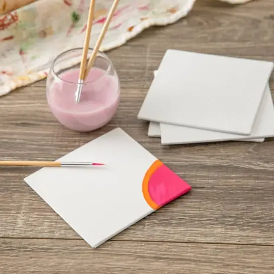 4 Pack 4" x 4"&nbsp;Mini Canvas Panels by Artist's Loft&trade; Necessities&trade; White {4}