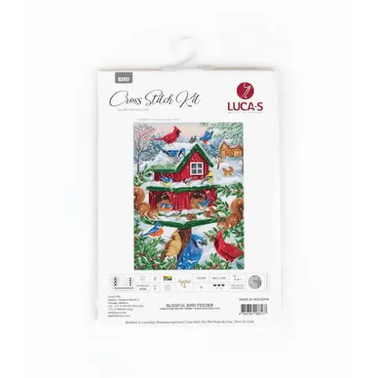 Luca-S Blissful Bird Feeder Counted Cross Stitch Kit {3}