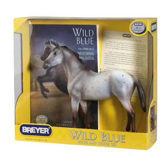 Reeves Horse Wild Blue Figurine & Book Set {3}