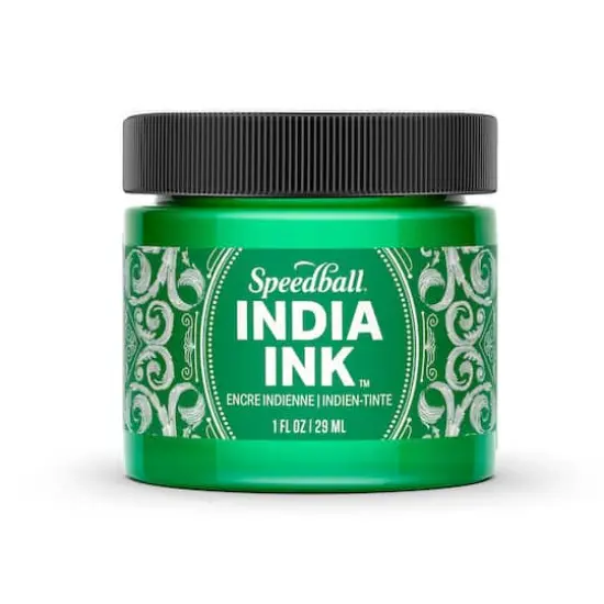 Speedball&reg; 1oz. India Ink Bright Emerald {1}