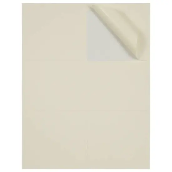 JAM Paper Adhesive Shipping Labels, 3.33" x 4" Ivory {5}