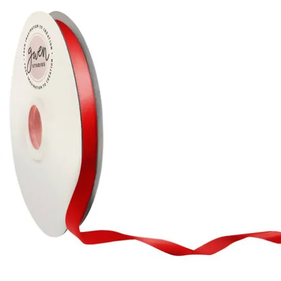 Gwen Studios Double Faced Satin Ribbon Burgundy {2}