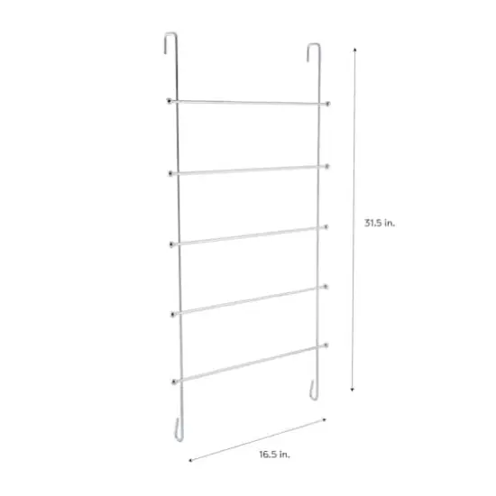 Organize It All 5-Bar Over the Door Towel Rack {4}