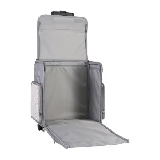 Everything Mary Gray Hexagon Rolling Scrapbook Storage Tote {4}