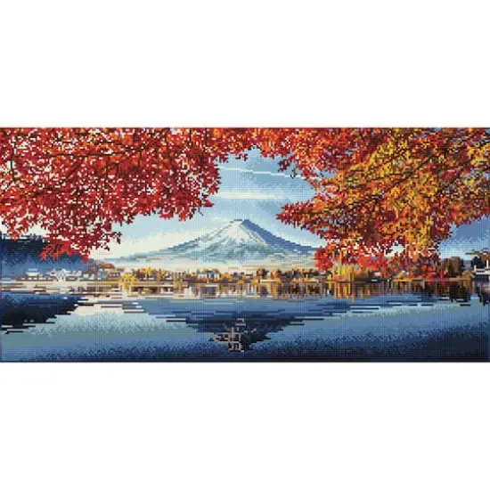 Diamond Dotz® Intermediate Autumn View Diamond Art Painting Kit {1}
