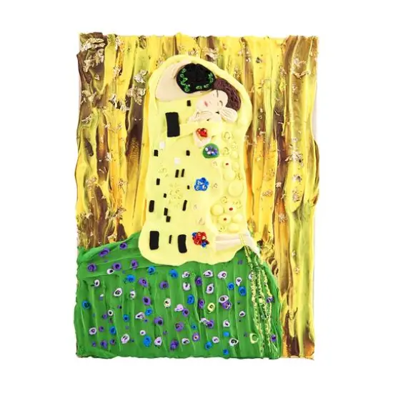OKTO Sensory Art 3D Gustav Klimt The Kiss Clay Painting Kit {11}