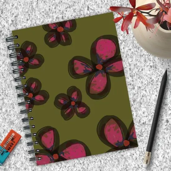 TF Publishing Painted Flowers Spiral Lined Journal {5}