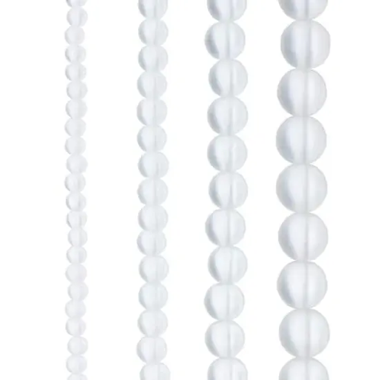 Matte Glass Round Beads by Bead Landing&trade; Clear {1}