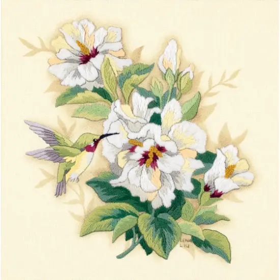 Dimensions&reg; Crewel Embroidery Kit, Hibiscus Floral {1}