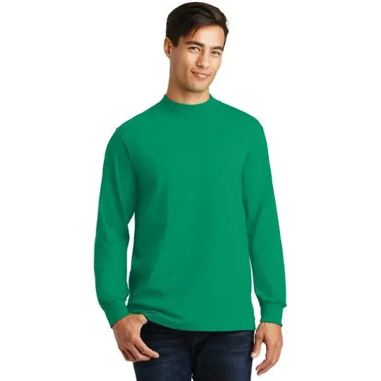 Port & Company Essential Mock Turtleneck Kelly {4}