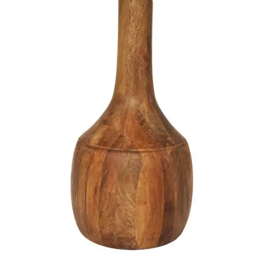 Brown Mango Wood Handmade Accent Table with Elevated Bases Set {7}