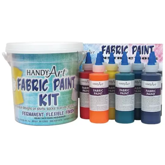 Handy Art&reg; Fabric Paint Bucket Kit, 9ct. {1}
