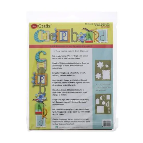 Grafix&reg; 8.5" x 11" Chipboard, 6ct. {3}