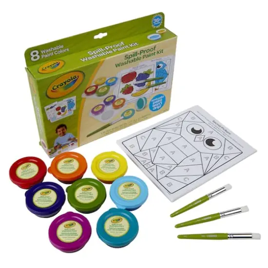Crayola&reg; Spill-Proof Washable Paint Kit {5}