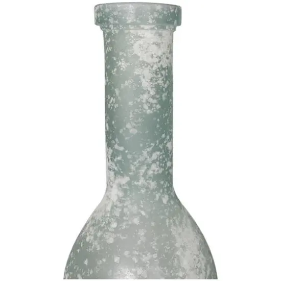 29" Frosted Spanish Bottle Glass Vase {7}