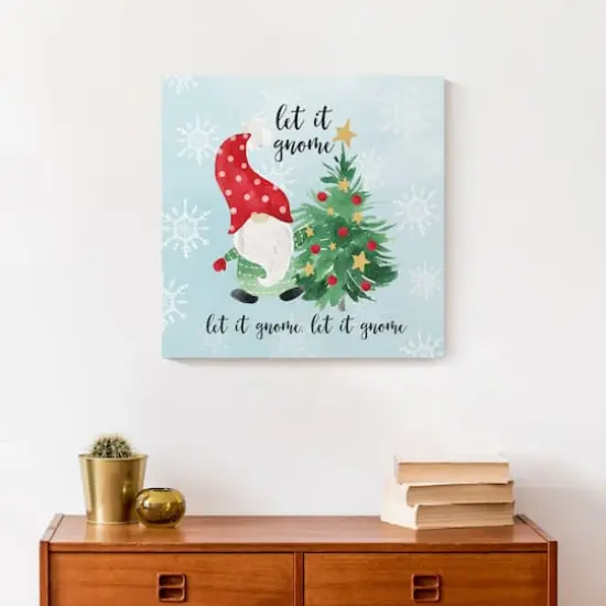 Let it Gnome Canvas Wall Art {5}