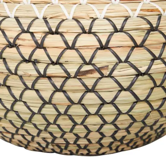 Brown Seagrass Handmade Woven Vase 14" x 14" x 13" {5}