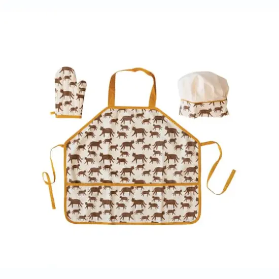 Hello Honey&reg; Jaguar Print Cotton Child's Apron {4}