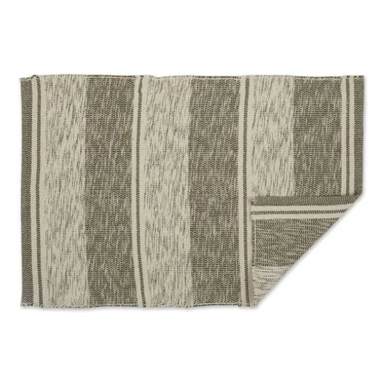 DII&reg; Shadow Stripe Variegated Recycled Yarn Rug Set, 2ft. x 3ft. Artichoke {7}
