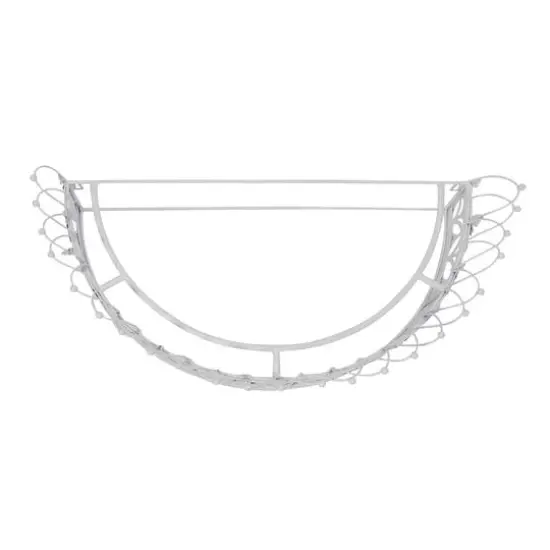 Hello Honey&reg; 29" Metal Curtain Crown White {6}