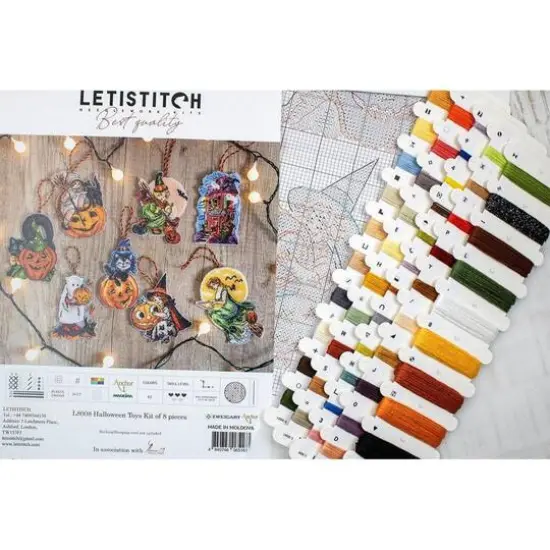 Letistitch Halloween Toys Plastic Canvas Counted Cross Stitch Kit {7}