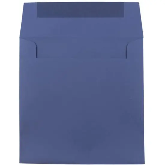 JAM Paper 7.5" x 7.5" Square Premium Invitation Envelopes, 25ct. Presidential Blue {4}