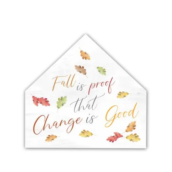 Fall Is Proof House Shaped Canvas Wall Accent {1}