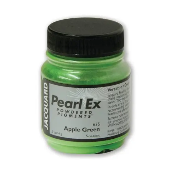 Jacquard Pearl Ex Pigment, 0.5oz. Apple Green {1}