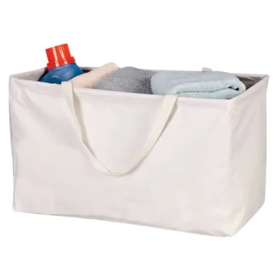 Household Essentials Krush&reg; White Canvas Utility Tote {6}
