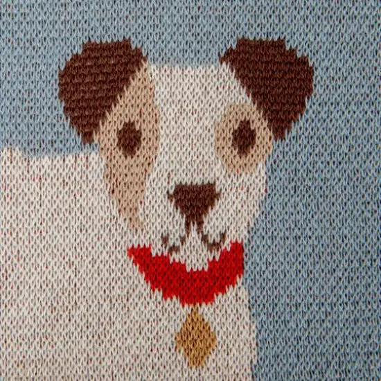 Hello Honey&reg; Dog Prints Cotton Knit Baby Blanket {5}
