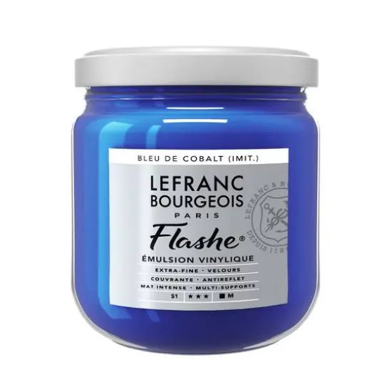 Lefranc & Bourgeois Flashe&reg; Matte Artist's Color, 400mL Cobalt Blue Hue {1}