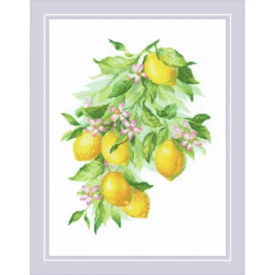 RIOLIS Bright Lemons Counted Cross Stitch Kit {1}