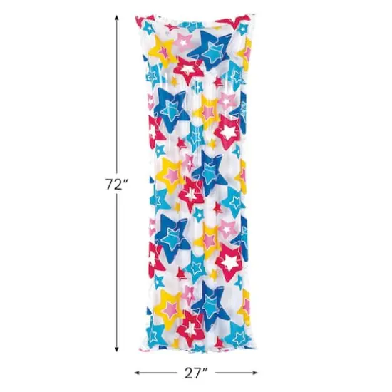 Pool Central 6ft. Multicolor Blue & Yellow Stars Inflatable Swimming Pool Float {5}