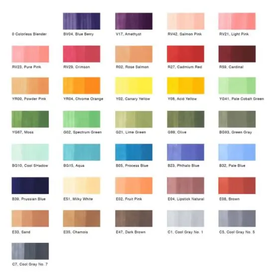 Copic&reg; Ciao 36 Color Marker Set B {3}