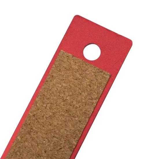 JAM Paper Metallic Stainless Steel Ruler Red {6}