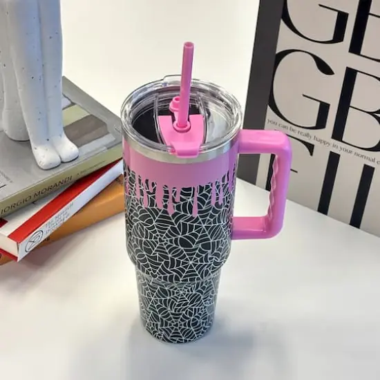 40oz. Spider Web Stainless Steel Insulated Tumbler by Ashland® {3}