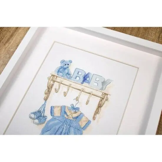 Luca-s Baby Boy Birth Counted Cross Stitch Kit {5}