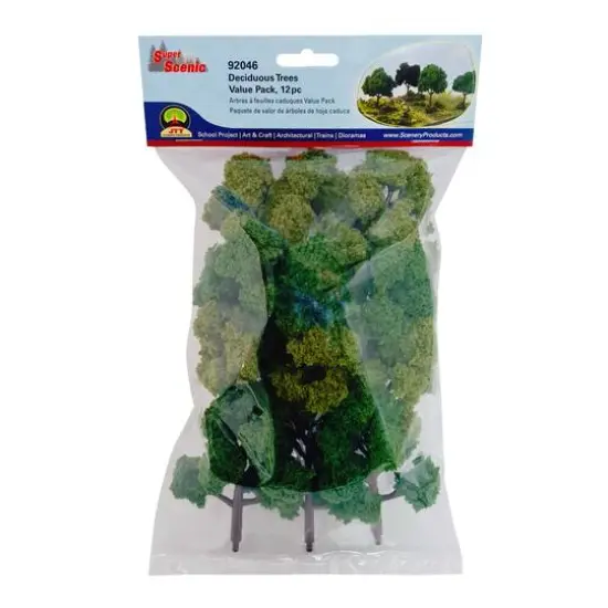 JTT Scenery Products Super Scenic Mini Deciduous Trees, 12ct. {6}
