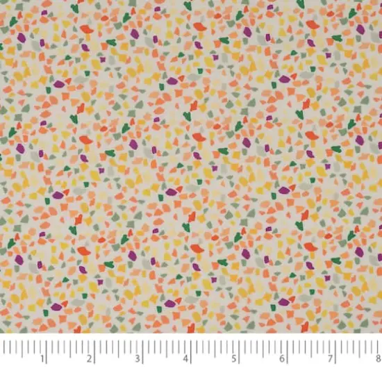 SINGER Orange Party Confetti Cotton Fabric {4}