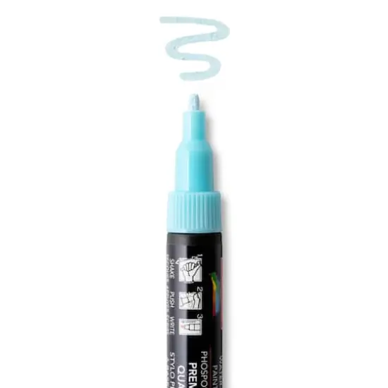 Premium Medium Tip Glow-in-the-Dark Water-Based Paint Pen by Craft Smart® Blue {7}