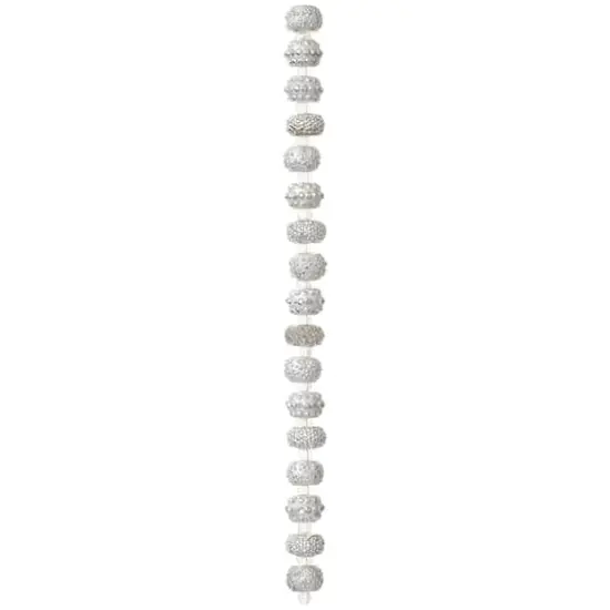 Silver Acrylic Rondel Beads, 10mm by Bead Landing&trade; {4}