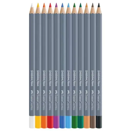 Faber-Castell&reg; Goldfaber Aqua 12 Color Basic Watercolor Pencil Set {6}
