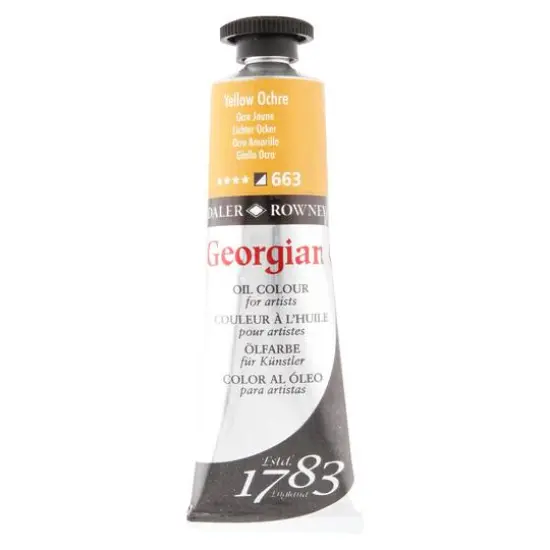 Daler-Rowney&reg; Georgian Oil Colour, 38mL 663 Yellow Ochre {1}
