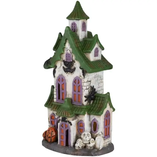 22.75" LED Multicolor Haunted House Halloween Decoration {6}