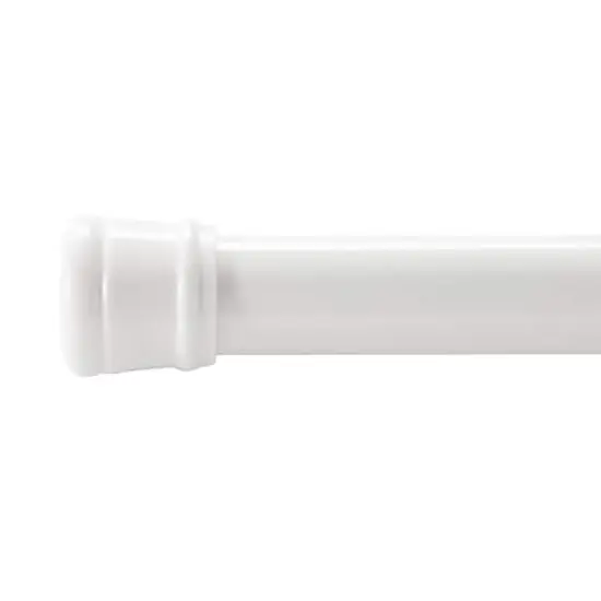 Bath Bliss White Tension Shower Rod {1}