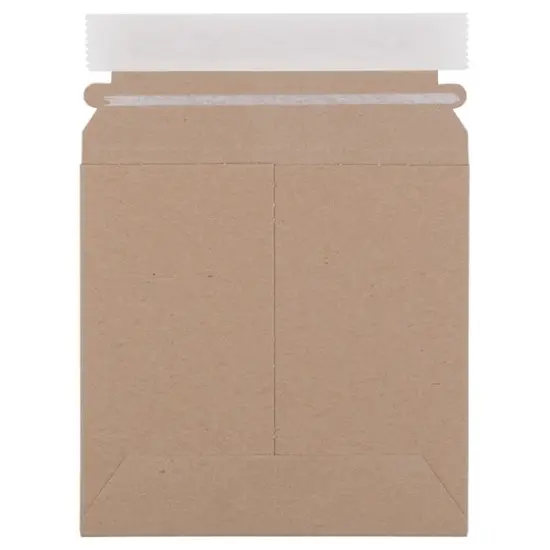 JAM Paper 6" x 6" Brown Kraft Flat Photo Mailer Peel & Seal Closure Envelopes, 6ct. {1}