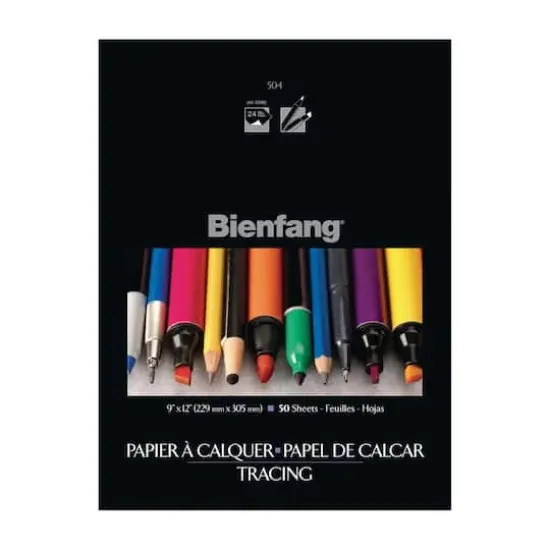 Bienfang&reg; 504 Tracing Paper Pad, 9" x 12" {1}